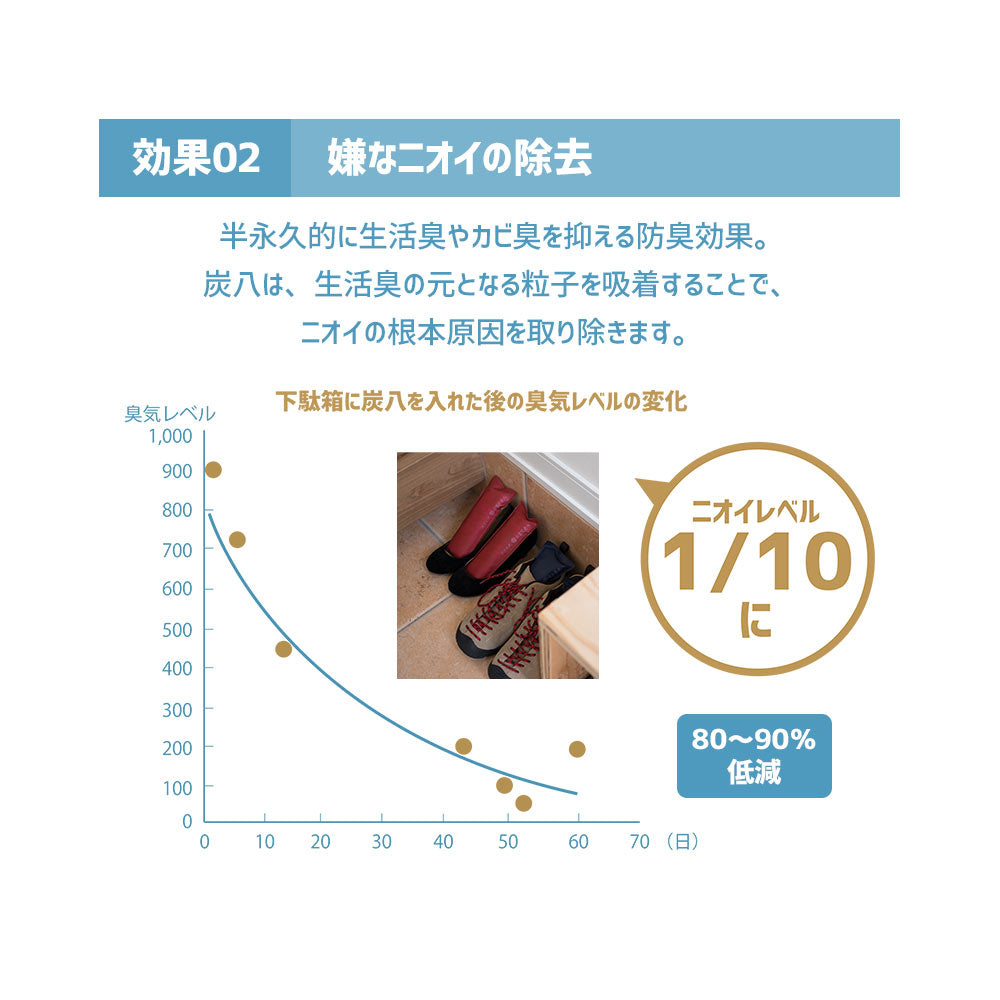 炭八 2重袋のスマート小袋 5個セット