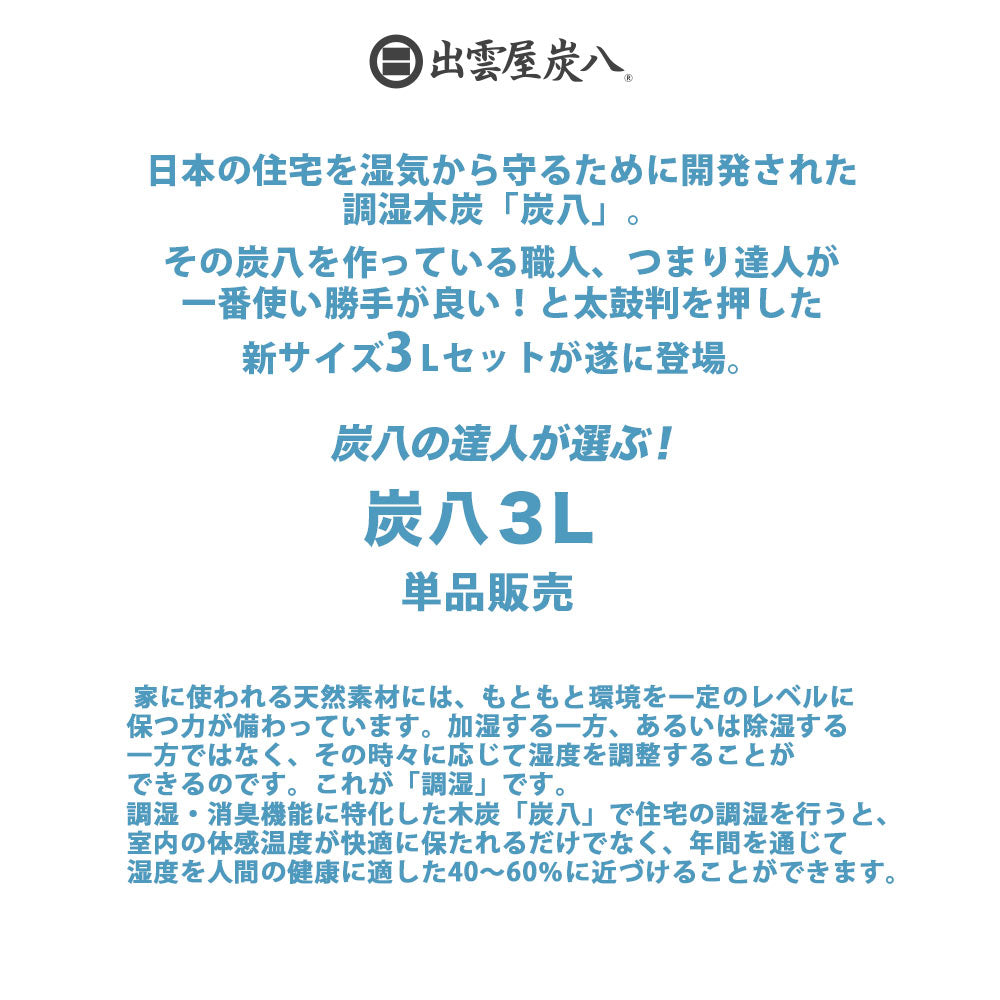 炭八 3L 単品