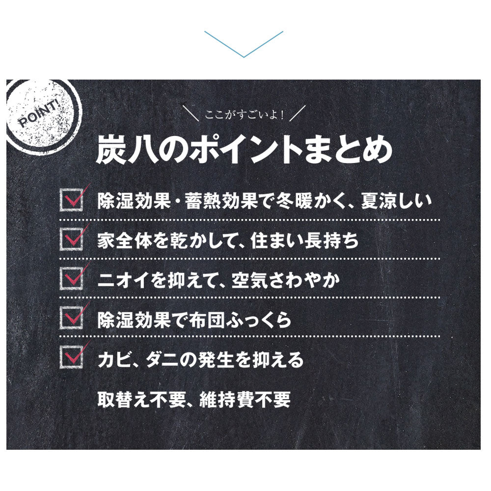 炭八 押入れ用 4本セット